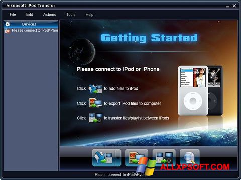 Capture d'écran iPhone PC Suite pour Windows XP