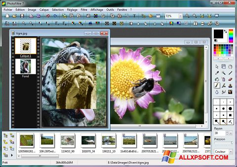 Capture d'écran PhotoFiltre pour Windows XP