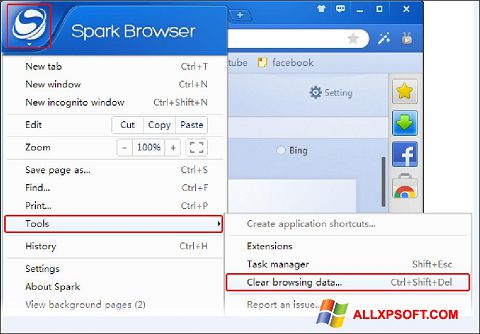 Capture d'écran Spark pour Windows XP