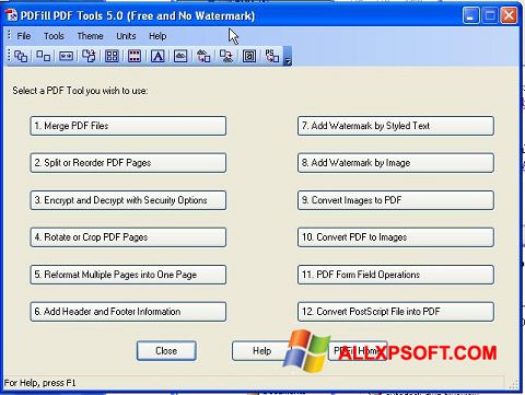 Capture d'écran Pdf995 pour Windows XP