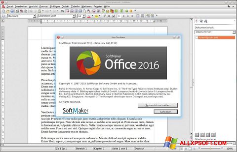 Capture d'écran SoftMaker Office pour Windows XP