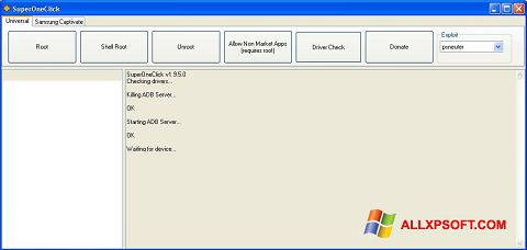 Capture d'écran SuperOneClick pour Windows XP