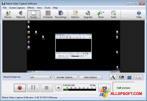 Capture d'écran Debut Video Capture pour Windows XP