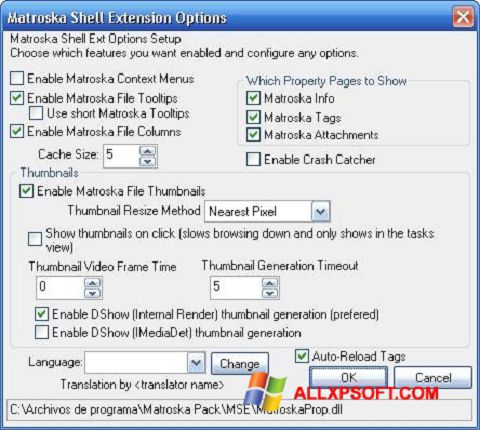 Capture d'écran Matroska Pack Full pour Windows XP