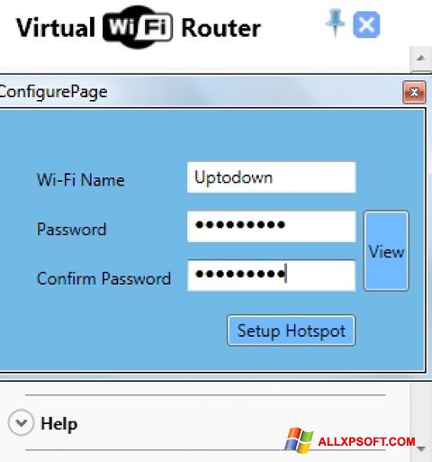 Capture d'écran Virtual WiFi Router pour Windows XP