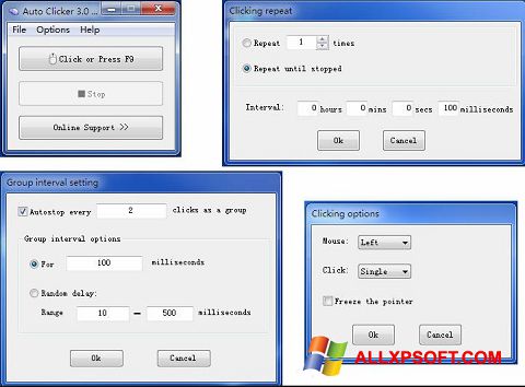Capture d'écran GS Auto Clicker pour Windows XP