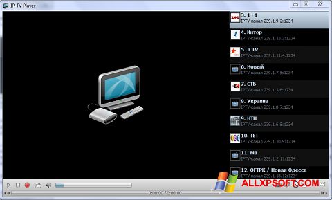 Capture d'écran IP-TV Player pour Windows XP