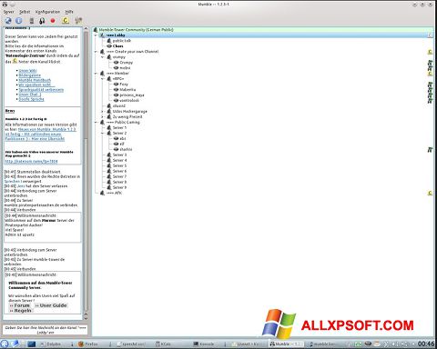 Capture d'écran Mumble pour Windows XP