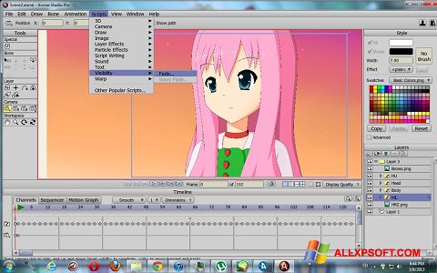 Capture d'écran Anime Studio pour Windows XP
