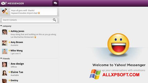 Capture d'écran Yahoo! Messenger pour Windows XP