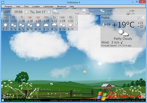 Capture d'écran YoWindow pour Windows XP