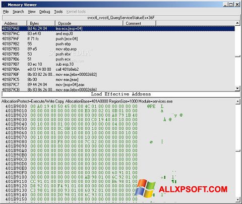 Capture d'écran Cheat Engine pour Windows XP