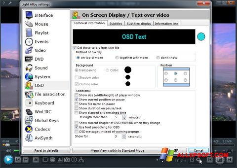 Capture d'écran Light Alloy pour Windows XP