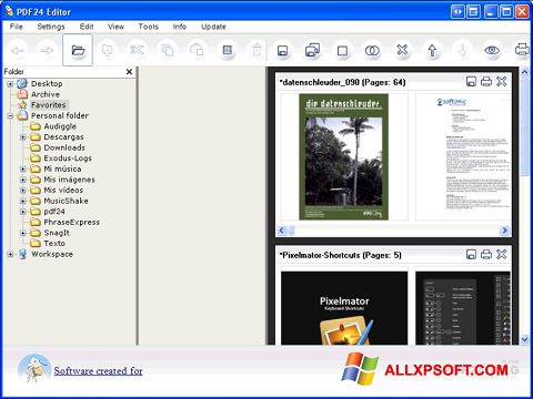 Capture d'écran PDF24 Creator pour Windows XP