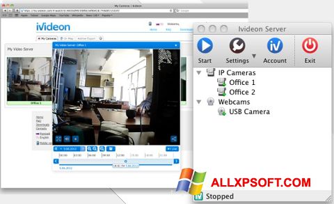 Capture d'écran Ivideon Server pour Windows XP