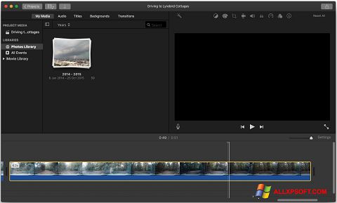 Capture d'écran iMovie pour Windows XP