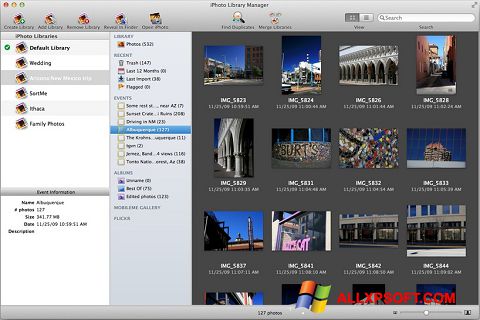 Capture d'écran iPhoto pour Windows XP
