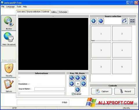 Capture d'écran webcamXP pour Windows XP