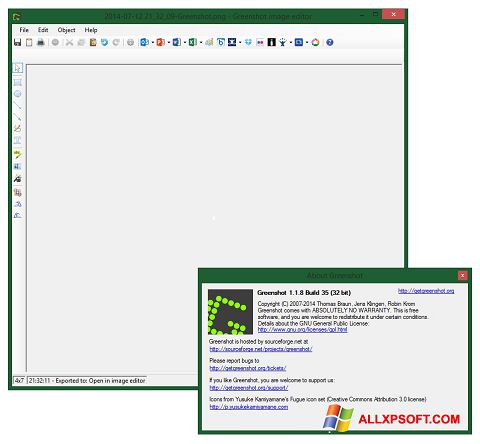 Capture d'écran Greenshot pour Windows XP