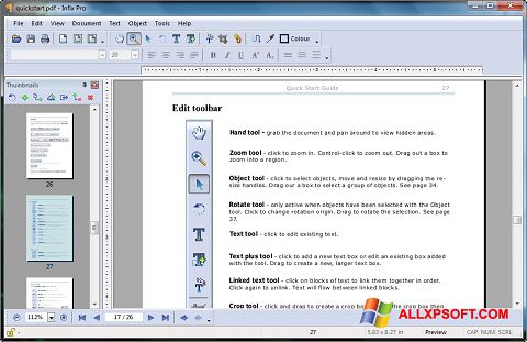Capture d'écran Infix PDF Editor pour Windows XP