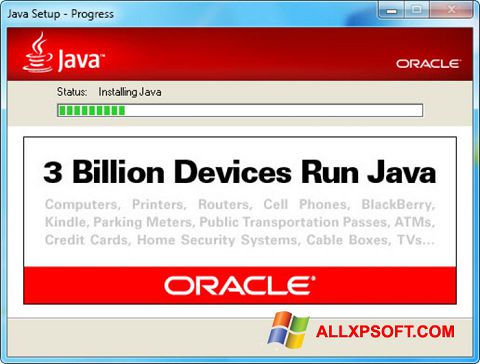Capture d'écran Java Runtime Environment pour Windows XP