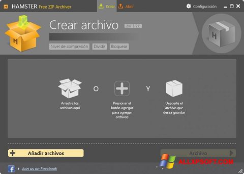 Capture d'écran Hamster Free ZIP Archiver pour Windows XP