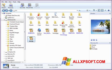 Capture d'écran Magic Photo Recovery pour Windows XP