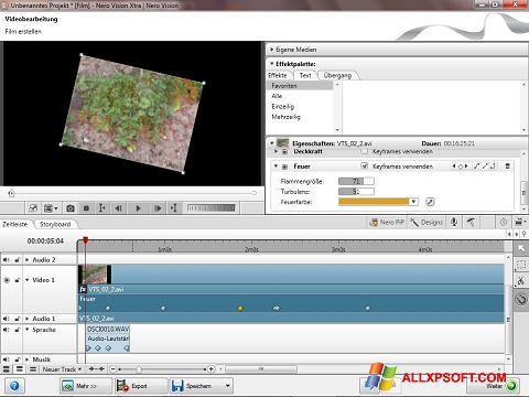 Capture d'écran Nero Vision pour Windows XP