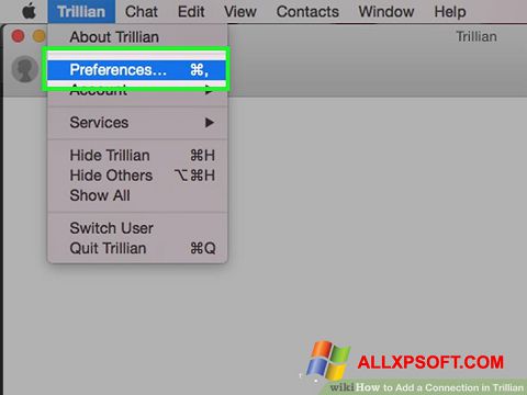 Capture d'écran Trillian pour Windows XP