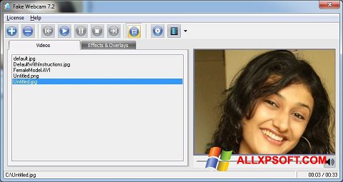 Capture d'écran Fake Webcam pour Windows XP