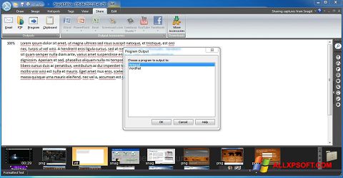 Capture d'écran Snagit pour Windows XP