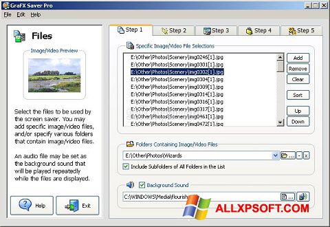 Capture d'écran VideoSaver pour Windows XP
