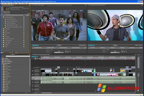 Capture d'écran Adobe Premiere Pro pour Windows XP