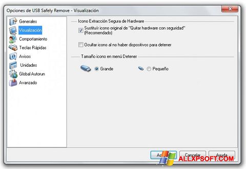 Capture d'écran USB Safely Remove pour Windows XP