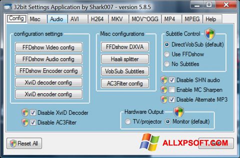 Capture d'écran Vista Codec Package pour Windows XP