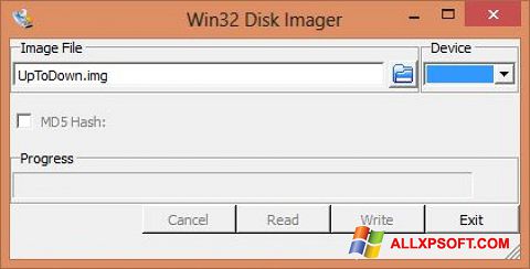 Capture d'écran Win32 Disk Imager pour Windows XP