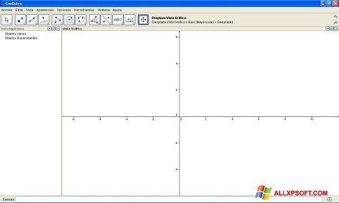 Capture d'écran GeoGebra pour Windows XP