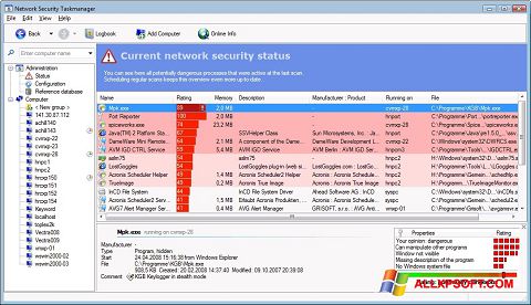 Capture d'écran Security Task Manager pour Windows XP