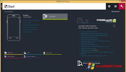 Capture d'écran MOBILedit! pour Windows XP