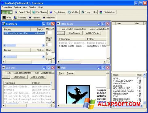 Capture d'écran Soulseek pour Windows XP