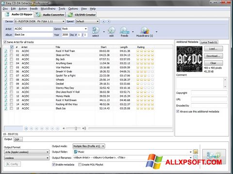 Capture d'écran Easy CD-DA Extractor pour Windows XP