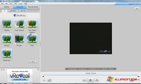 Capture d'écran vReveal pour Windows XP