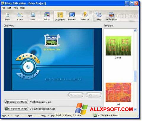 Capture d'écran DVD Maker pour Windows XP