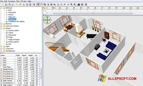 Capture d'écran FloorPlan 3D pour Windows XP