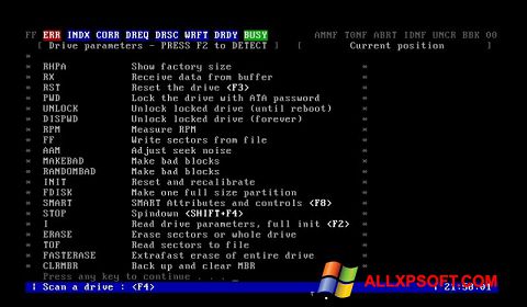 Capture d'écran MHDD pour Windows XP
