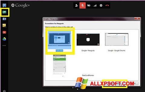 Capture d'écran Hangouts pour Windows XP