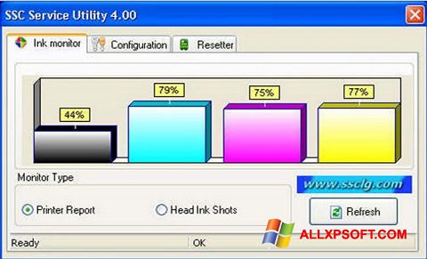 Capture d'écran SSC Service Utility pour Windows XP