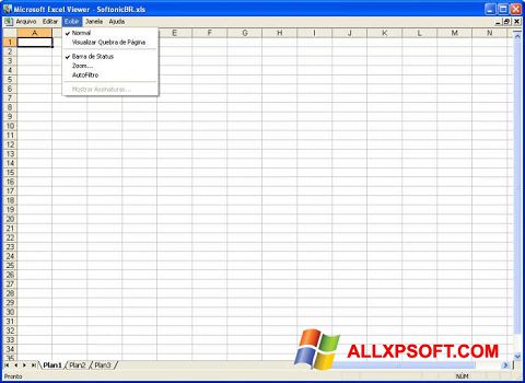 Capture d'écran Excel Viewer pour Windows XP