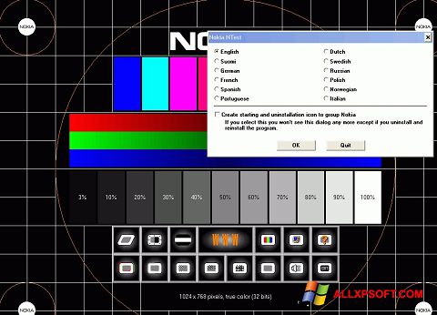 Capture d'écran Nokia Monitor Test pour Windows XP