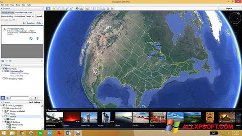Capture d'écran Google Earth pour Windows XP